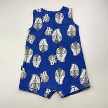 Load image into Gallery viewer, Unisex Bonds, stretchy romper, rhinos, wash fade, FUC, size 1,  