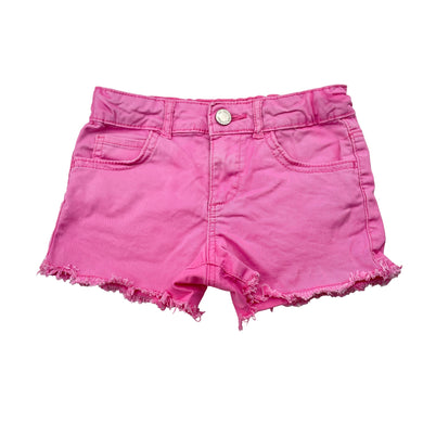 Girls 1964 Denim Co, pink stretch cotton shorts, adjustable, FUC, size 3,  