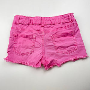 Girls 1964 Denim Co, pink stretch cotton shorts, adjustable, FUC, size 3,  