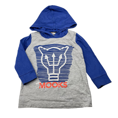 Boys Mooks, long sleeve hooded tee / top, GUC, size 2,  