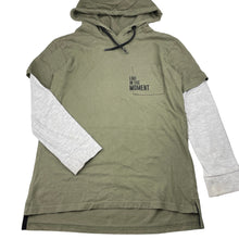 Load image into Gallery viewer, Boys Clothing &amp; Co, khaki cotton long sleeve hooded tee / top, FUC, size 8,  
