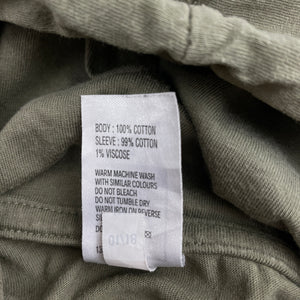 Boys Clothing & Co, khaki cotton long sleeve hooded tee / top, FUC, size 8,  