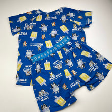 Load image into Gallery viewer, Unisex Bonds, x Bluey pyjamas, wash fade, FUC, size 8,  