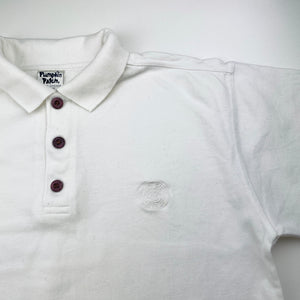 Boys Pumpkin Patch, vintage white cotton polo shirt top, GUC, size 12,  