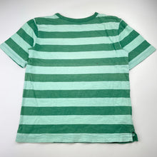 Load image into Gallery viewer, Boys Country Road, green stripe cotton tee / top, washfade, FUC, size 8,  