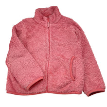 Load image into Gallery viewer, Girls Uniqlo, pink fleece zip-up sweater / jacket, FUC, size 5-6,  