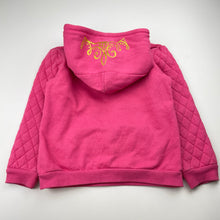 Load image into Gallery viewer, Girls Disney, Princess Belle, fleece-lined hoodie sweater, mark left sleeve, FUC, size 5,  