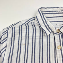 Load image into Gallery viewer, Boys Zara, cotton/linen long sleeve shirt, light mark lower front, FUC, size 6,  