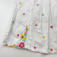Load image into Gallery viewer, Girls Minnie Minors, embroidered lightweight cotton dress, EUC, size 0, L: 40cm