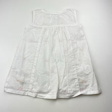 Load image into Gallery viewer, Girls Minnie Minors, embroidered lightweight cotton dress, EUC, size 0, L: 40cm