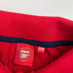 Boys Arsenal FC, red cotton polo shirt top, EUC, size 12-13,  