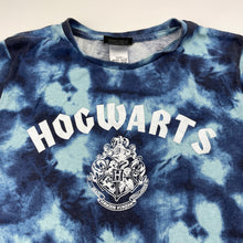 Load image into Gallery viewer, Unisex Harry Potter, Hogwarts tie-dyed cotton tee / top, FUC, size 12,  