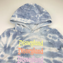 Load image into Gallery viewer, Girls Cotton On, Disneyland tie-dyed, fleece-lined hoodie sweater, FUC, size 5,  