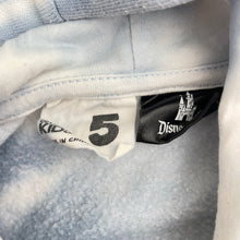 Load image into Gallery viewer, Girls Cotton On, Disneyland tie-dyed, fleece-lined hoodie sweater, FUC, size 5,  