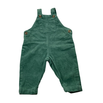 Boys Seed, green corduroy cotton overalls / dungarees, EUC, size 000,  