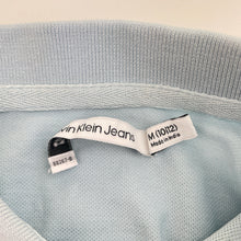 Load image into Gallery viewer, Boys Calvin Klein Jeans, blue cotton polo shirt top, light marks, FUC, size 10-12,  