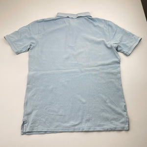 Boys Calvin Klein Jeans, blue cotton polo shirt top, light marks, FUC, size 10-12,  