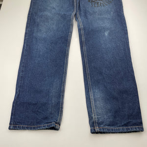 Boys Urban Supply, dark denim jeans, adjustable, inside leg: 71cm, FUC, size 14,  