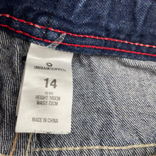 Load image into Gallery viewer, Boys Urban Supply, dark denim jeans, adjustable, inside leg: 71cm, FUC, size 14,  