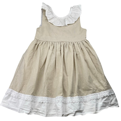 Girls CATHERINE MALANDRINO, lined cotton dress, EUC, size 4, L: 55cm