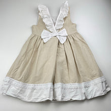 Load image into Gallery viewer, Girls CATHERINE MALANDRINO, lined cotton dress, EUC, size 4, L: 55cm