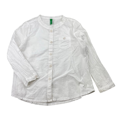 Girls UNITED COLORS OF BENETTON, lightweight cotton long sleeve shirt / top, GUC, size 3-4,  