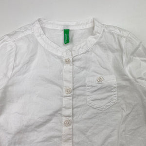 Girls UNITED COLORS OF BENETTON, lightweight cotton long sleeve shirt / top, GUC, size 3-4,  