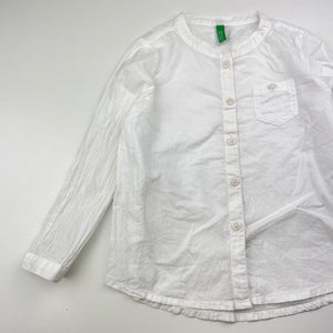 Girls UNITED COLORS OF BENETTON, lightweight cotton long sleeve shirt / top, GUC, size 3-4,  