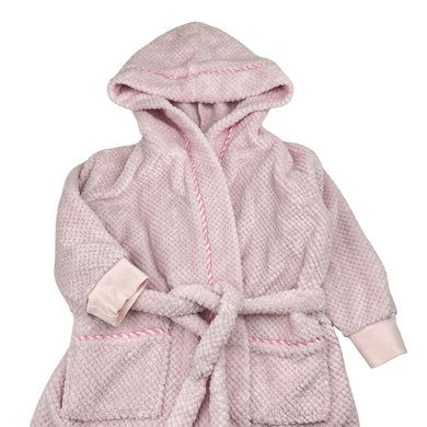 Girls Peter Alexander, pink fleece dressing-gown / bathrobe, GUC, size 2,  