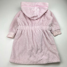 Load image into Gallery viewer, Girls Peter Alexander, pink fleece dressing-gown / bathrobe, GUC, size 2,  