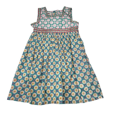 Girls fabindia, lightweight cotton summer dress, GUC, size 4-6, L: 62cm