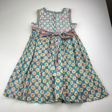 Load image into Gallery viewer, Girls fabindia, lightweight cotton summer dress, GUC, size 4-6, L: 62cm