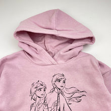 Load image into Gallery viewer, Girls Disney, Frozen fleece-lined hoodie sweater dress, FUC, size 2, L: 42cm
