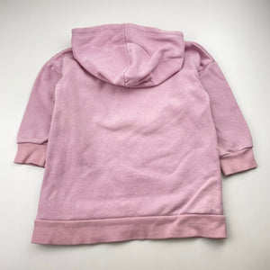 Girls Disney, Frozen fleece-lined hoodie sweater dress, FUC, size 2, L: 42cm