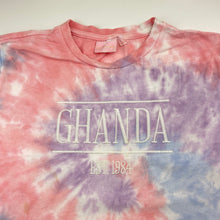 Load image into Gallery viewer, Girls GHANDA, tie-dyed cotton tee / top, GUC, size 9-10,  