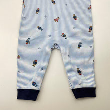 Load image into Gallery viewer, Boys Ralph Lauren, striped cotton overalls / romper, bears (light mark on back), FUC, size 0,  