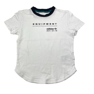 Girls Adidas, cotton tee / top, armpit to armpit: 33cm, FUC, size 6-7,  