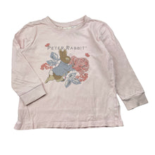 Load image into Gallery viewer, Girls Peter Rabbit, cotton long sleeve pyjama top, FUC, size 4,  