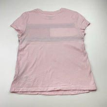Load image into Gallery viewer, Girls Tommy Hilfiger, cotton tee / top, light mark at neck, FUC, size 6-7,  