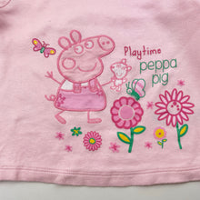 Load image into Gallery viewer, Girls Peppa Pig, cotton long sleeve pyjama top, GUC, size 1,  