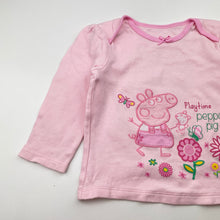 Load image into Gallery viewer, Girls Peppa Pig, cotton long sleeve pyjama top, GUC, size 1,  