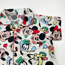 Load image into Gallery viewer, Unisex Peter Alexander, Disney Christmas cotton pyjama top (marks on front), FUC, size 2,  