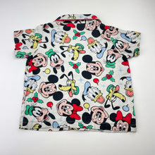 Load image into Gallery viewer, Unisex Peter Alexander, Disney Christmas cotton pyjama top (marks on front), FUC, size 2,  
