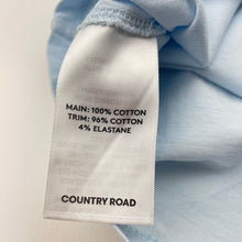 Load image into Gallery viewer, Unisex Country Road, embroidered cotton tee / top (marks front &amp; back), FUC, size 4,  
