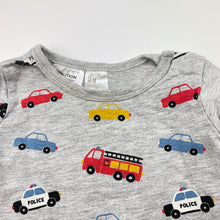 Load image into Gallery viewer, Boys H&amp;M, long sleeve pyjama top, cars, FUC, size 00,  