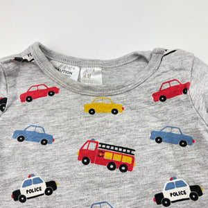 Boys H&M, long sleeve pyjama top, cars, FUC, size 00,  
