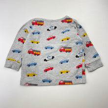 Load image into Gallery viewer, Boys H&amp;M, long sleeve pyjama top, cars, FUC, size 00,  