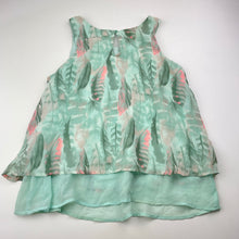 Load image into Gallery viewer, Girls H&amp;M, lined lightweight top, feathers, FUC, size 10,  