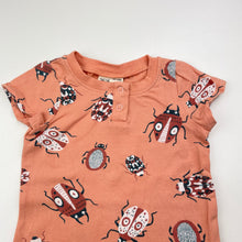 Load image into Gallery viewer, Girls Peter Alexander, organic cotton blend romper, bugs, GUC, size 000,  