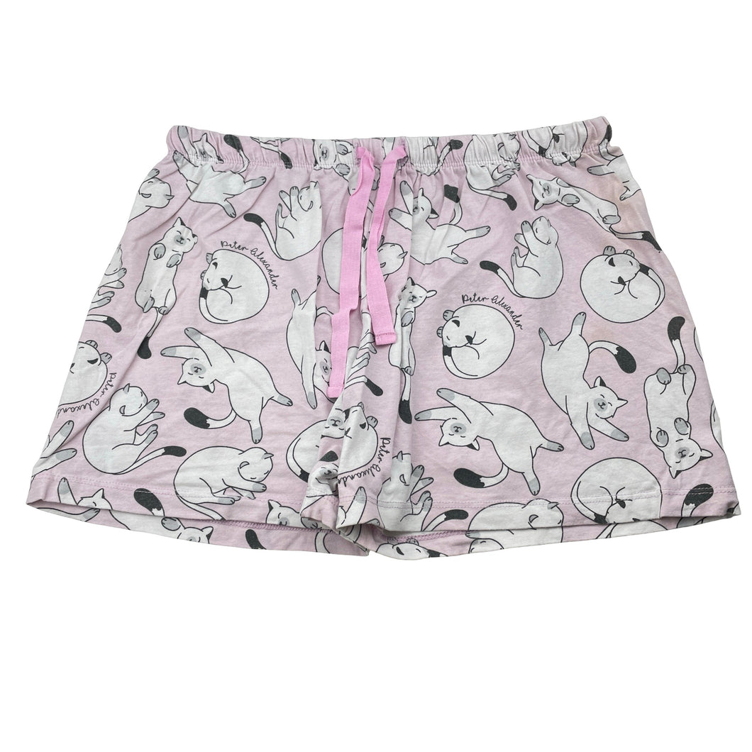 Girls Peter Alexander, stretchy pyjama shorts, cats, FUC, size 14,  